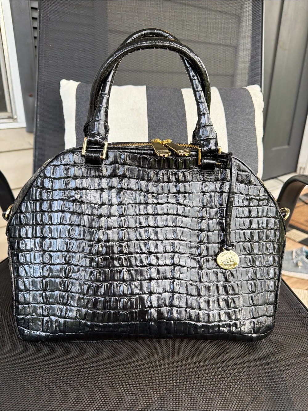 Brahmin Hudson la scala satchel